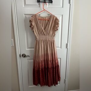 Sweet magnolias Elegant Pink Ombre Dress Sz small